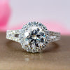 1.25ct brilliant cut Moissanite Gold Engagement Ring - 10US05